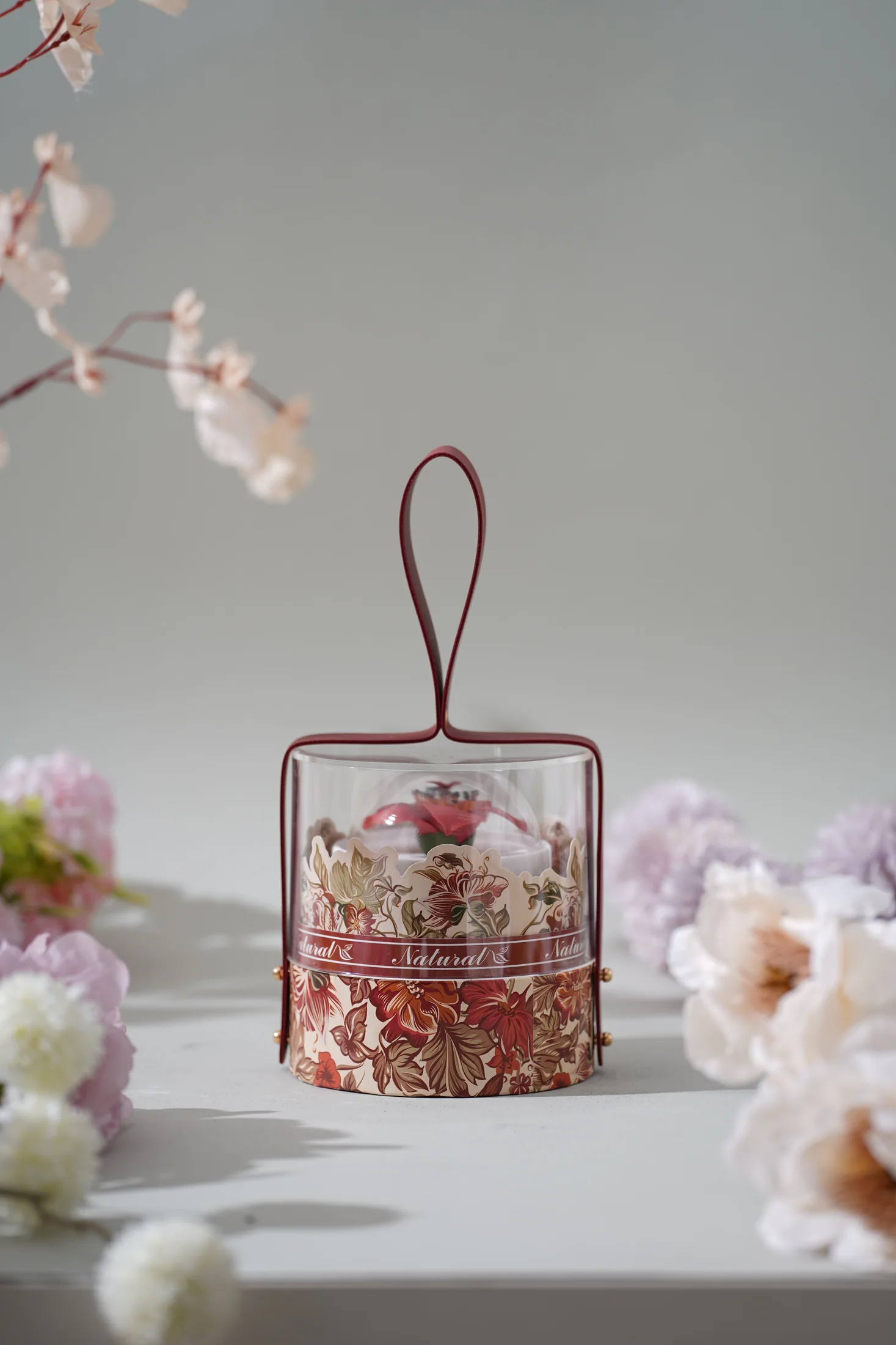 Anteluxe floral fragrance collection arranged with blossoms